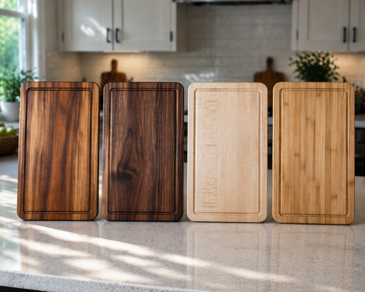 Teak vs Walnut vs Maple vs Bamboo Cutting Boards: The Honest Comparison