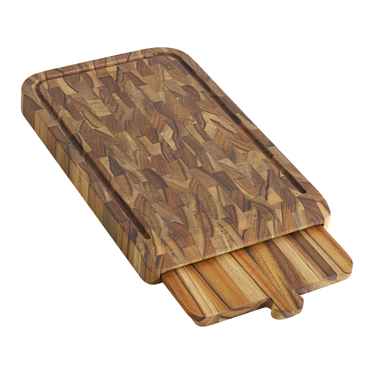 The 2 in 1 - Butcher Block Teak Cutting Board