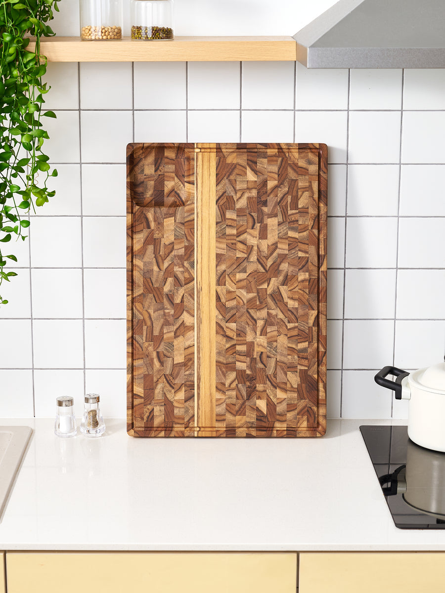 The XL - Butcher Block Teak Cutting Board