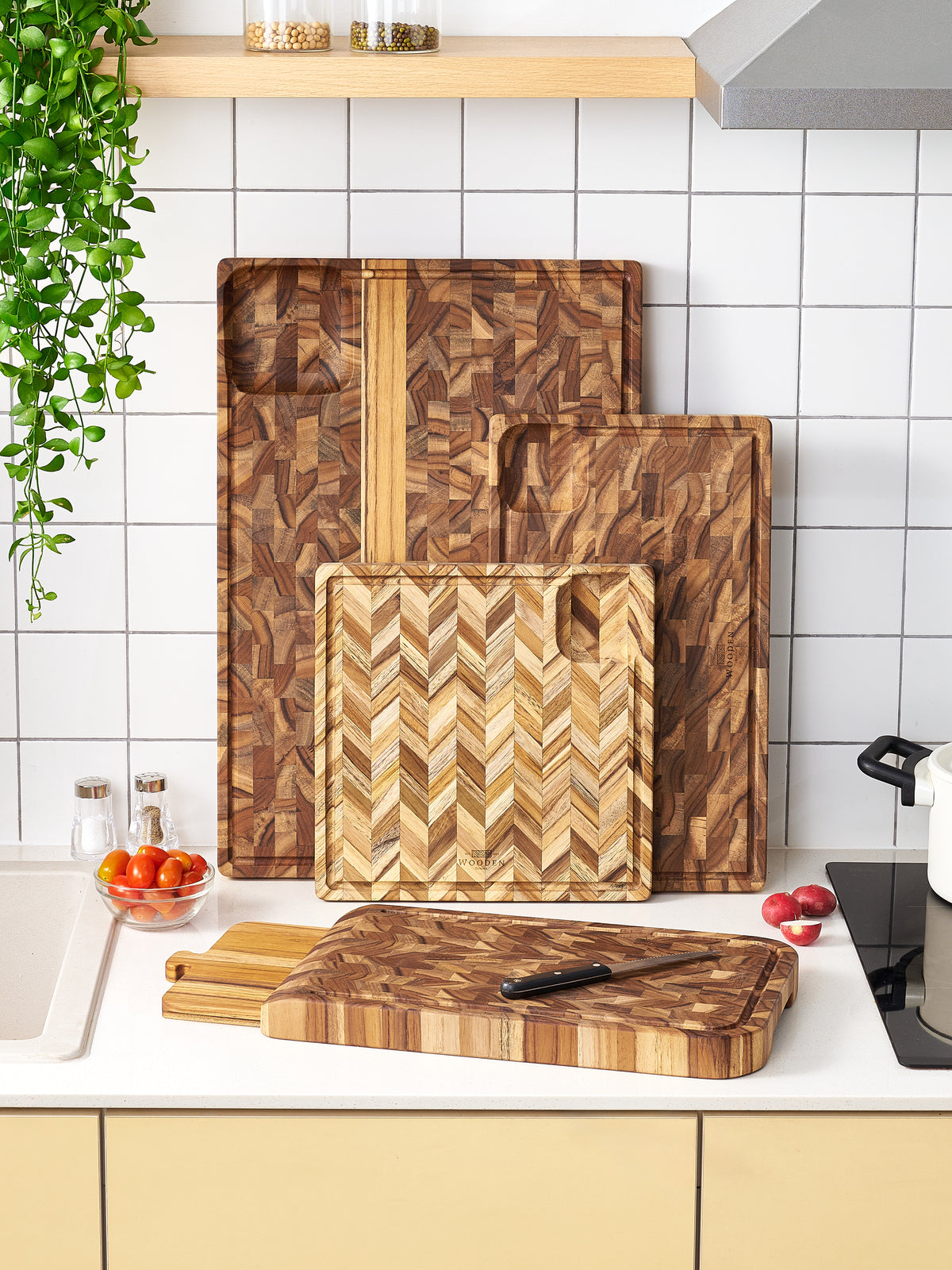 The XL - Butcher Block Teak Cutting Board