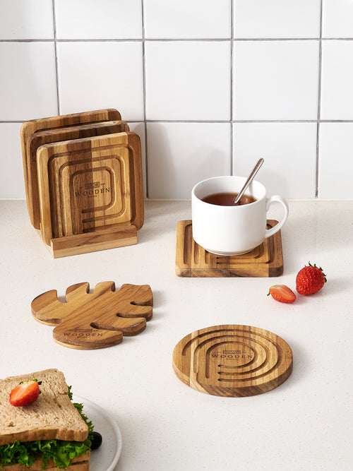 Teak Coaster