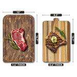 2-in-1 teak cutting board food safe butcher block with juice groove 16x10 inch